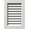 Ekena Millwork Vertical Gable Vent Functional, PVC Gable Vent w/ 1" x 4" Flat Trim Frame, 16"W x 18"H GVPVE16X1801FUN